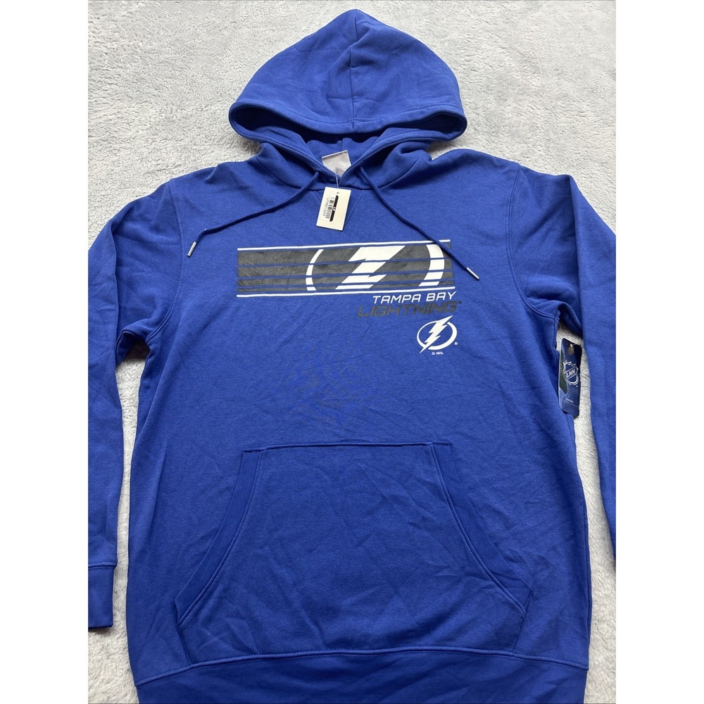 Tampa Bay Lighting NHL Sweatshirt Classic Hoodie Men's Small Blue